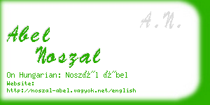 abel noszal business card